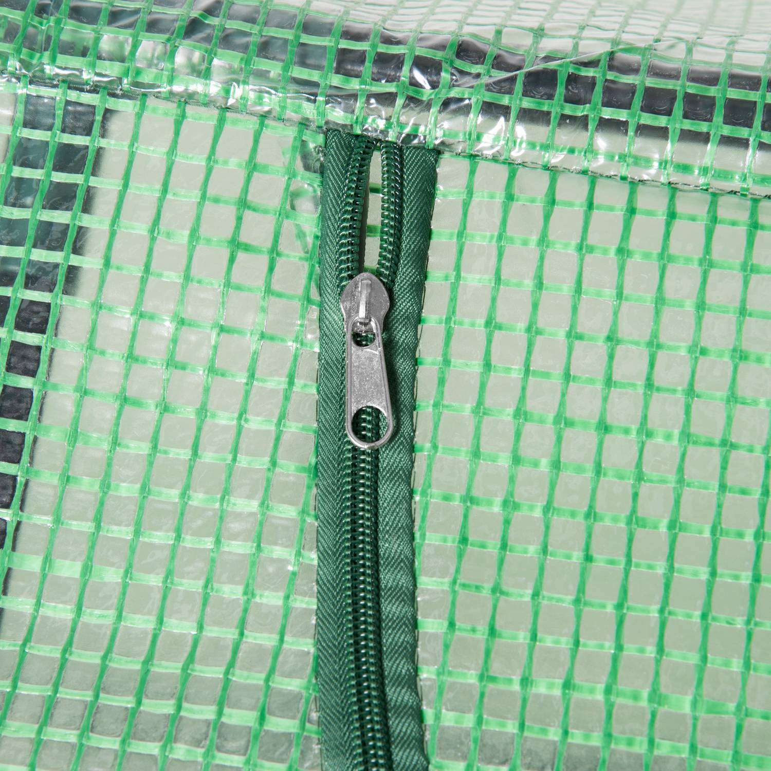 Växthus med fönster, grön PE Kallram, 180x60x60Cm