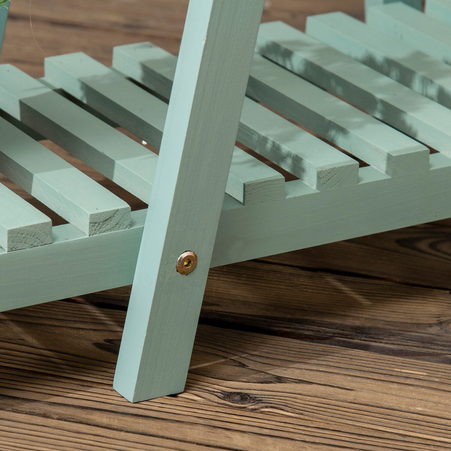 Växthylla med 3 våningar, trä, ljusgrön, 76x26x76 Cm