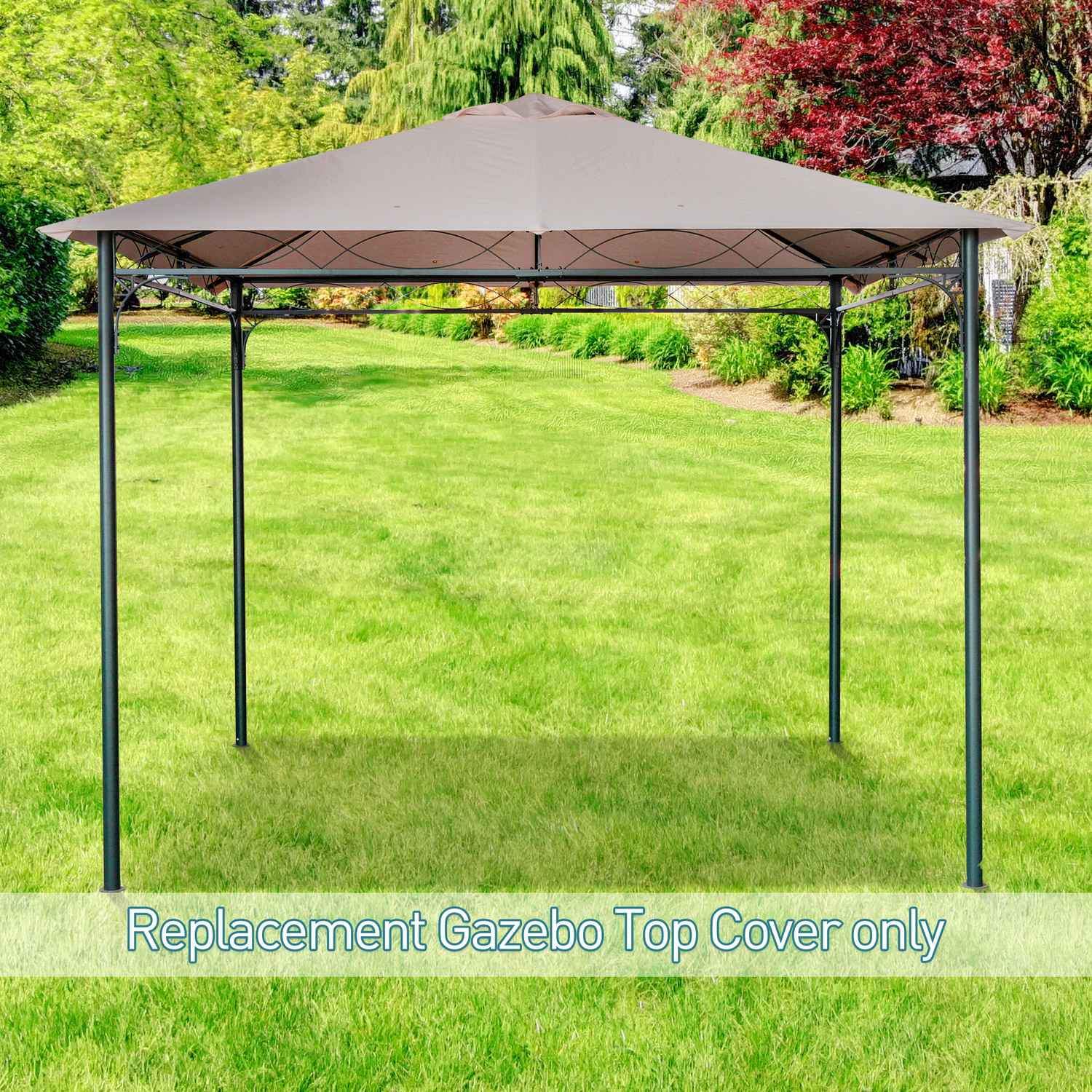 Gazebo Roof Replacement Gazebo Roof Gazebo Cover Solskydd Polyester Beige 2,98 X 2,95 M