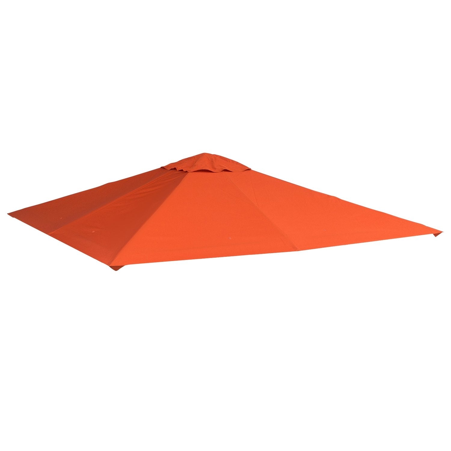 Ersättningstak För Gazebo Solskydd Gazebo Cover Tillverkad Av Polyester, Orange, 2,98 X 2,95 M