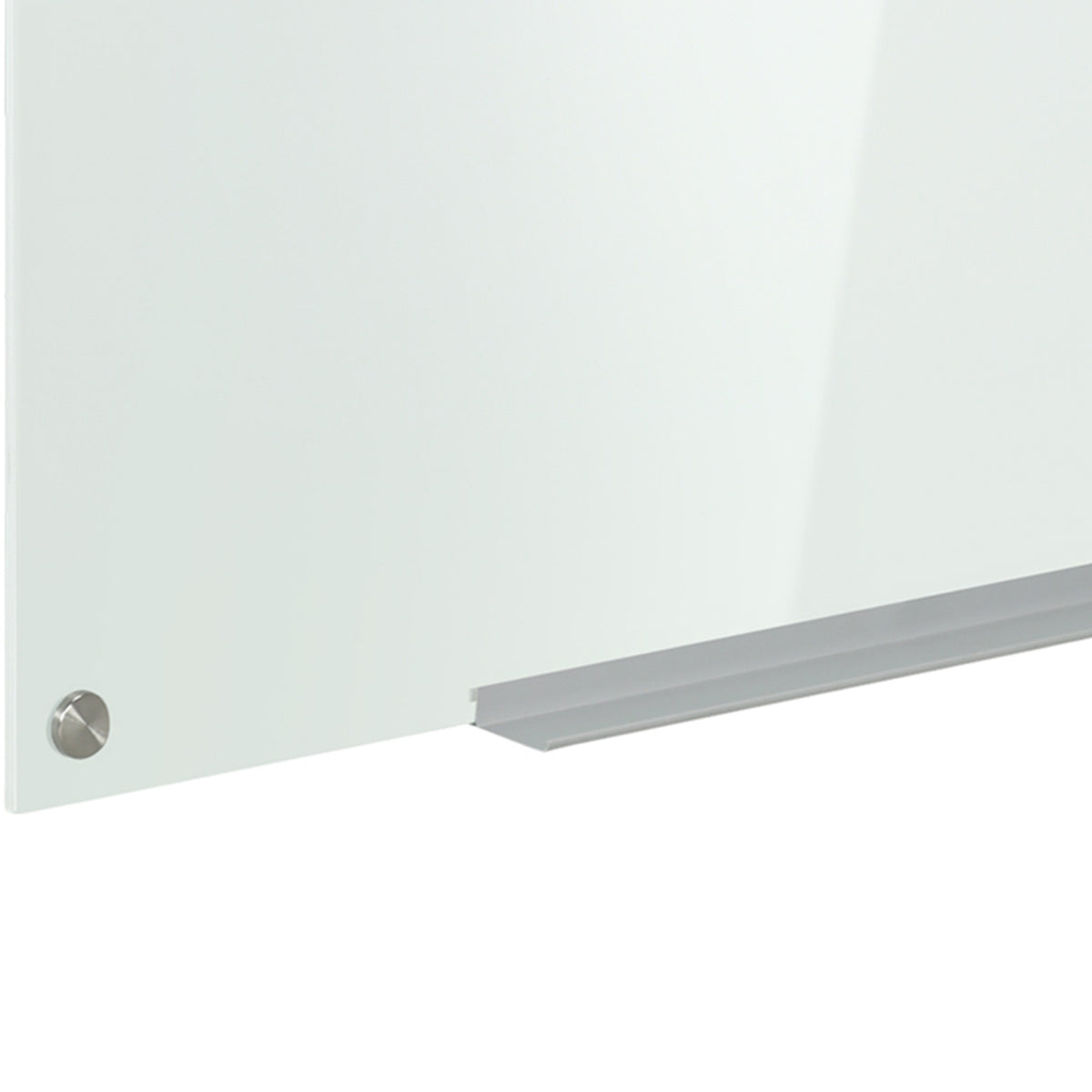 Whiteboard glastavla, staffli, hylla, 90x60Cm, 4 pennor