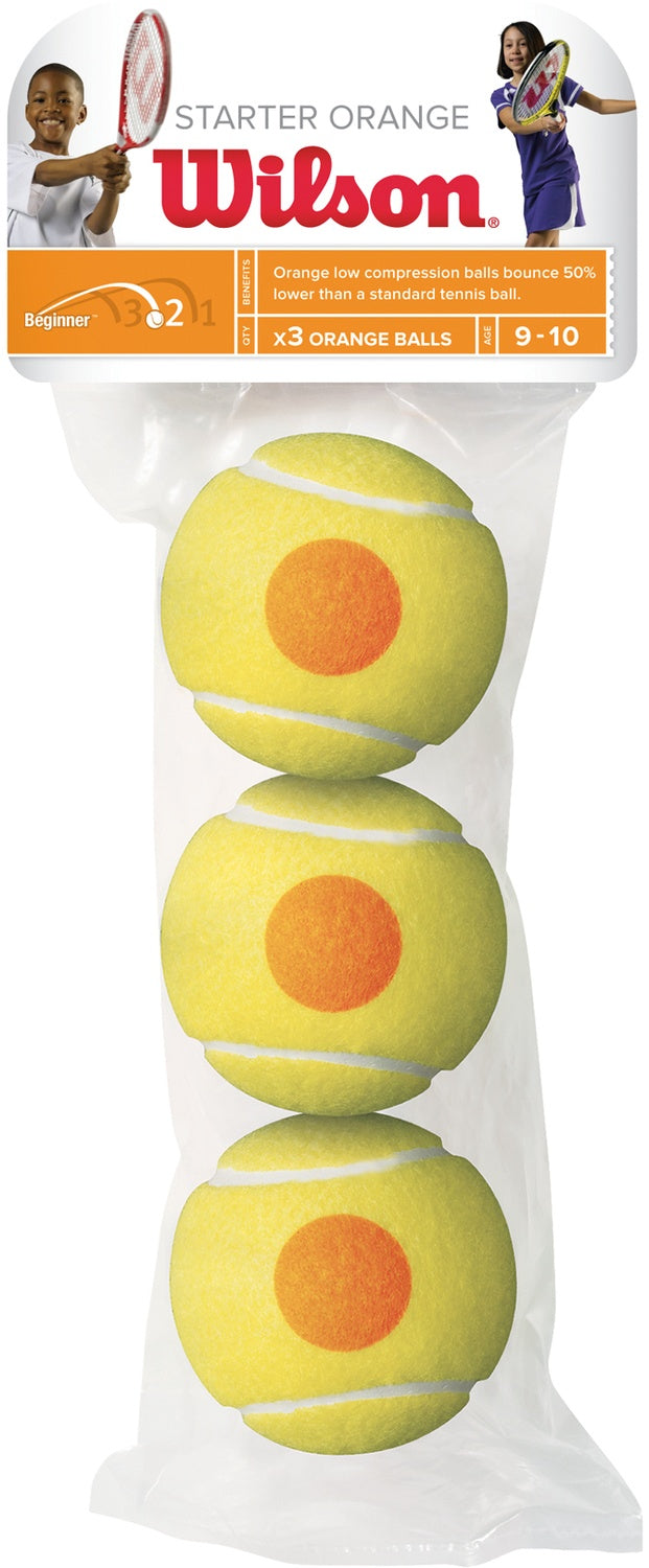 Wilson Starter Orange - tennisboll, 3 st