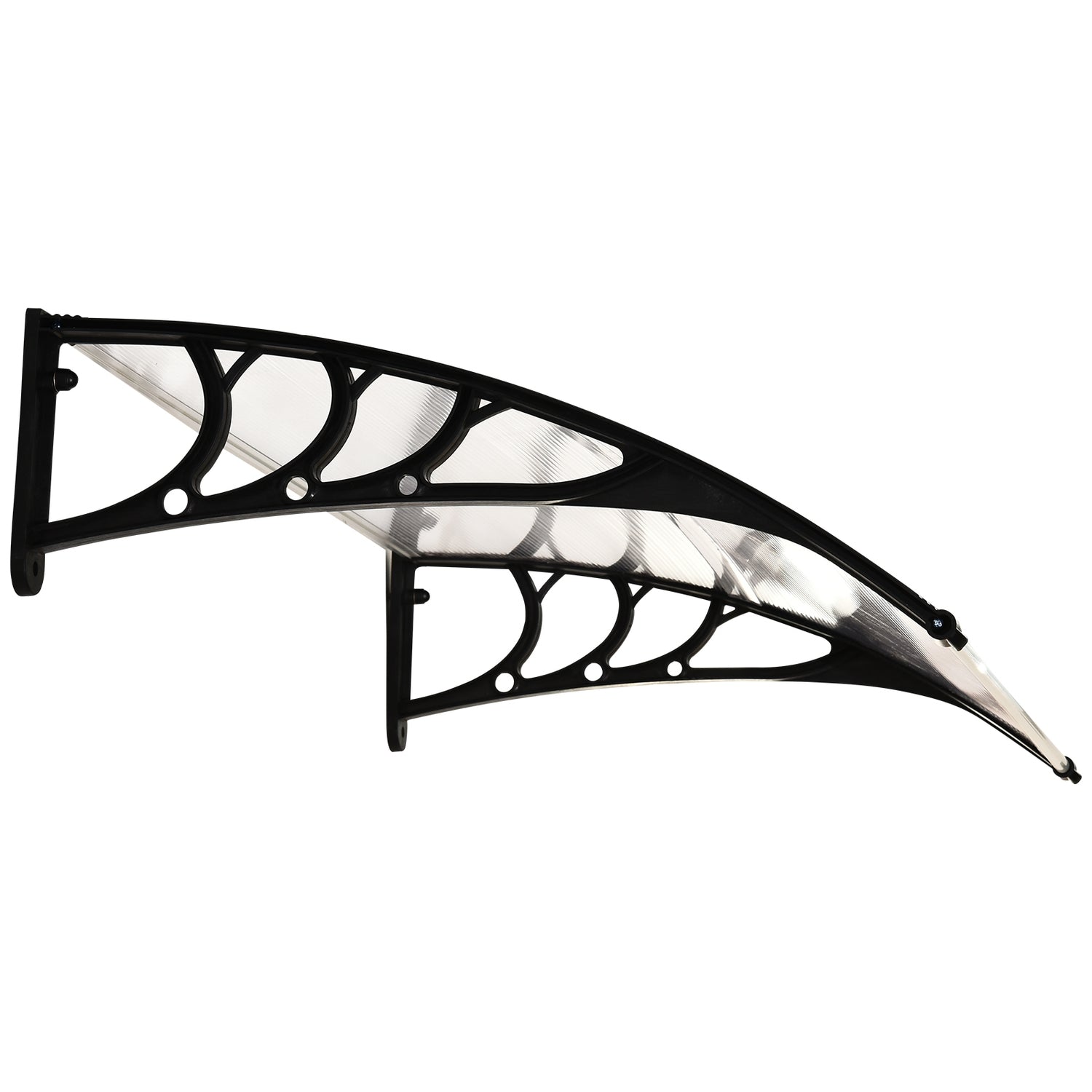 Ytterdörrstak av polykarbonat, Transparent, 120x75 Cm