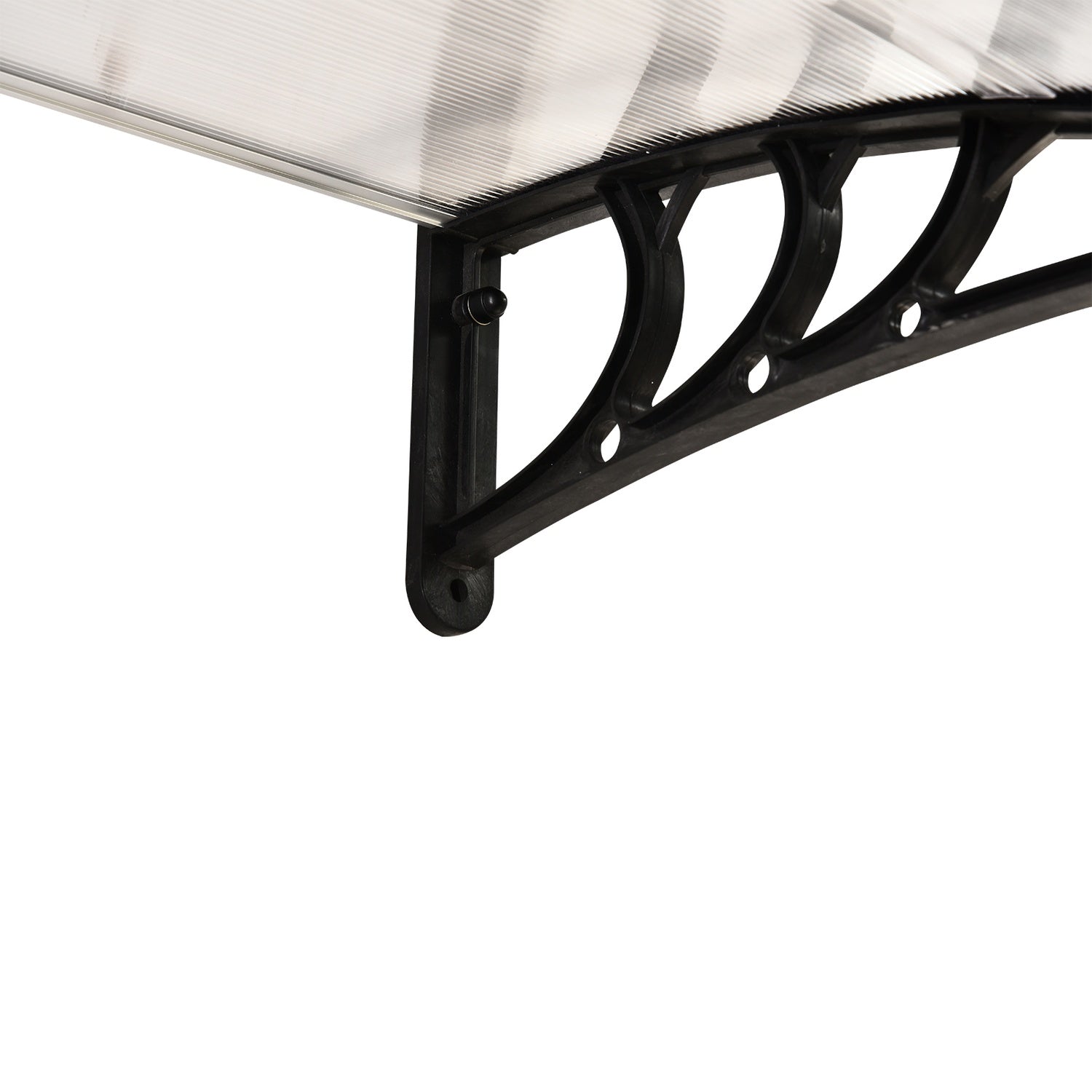 Ytterdörrstak av polykarbonat, Transparent, 120x75 Cm