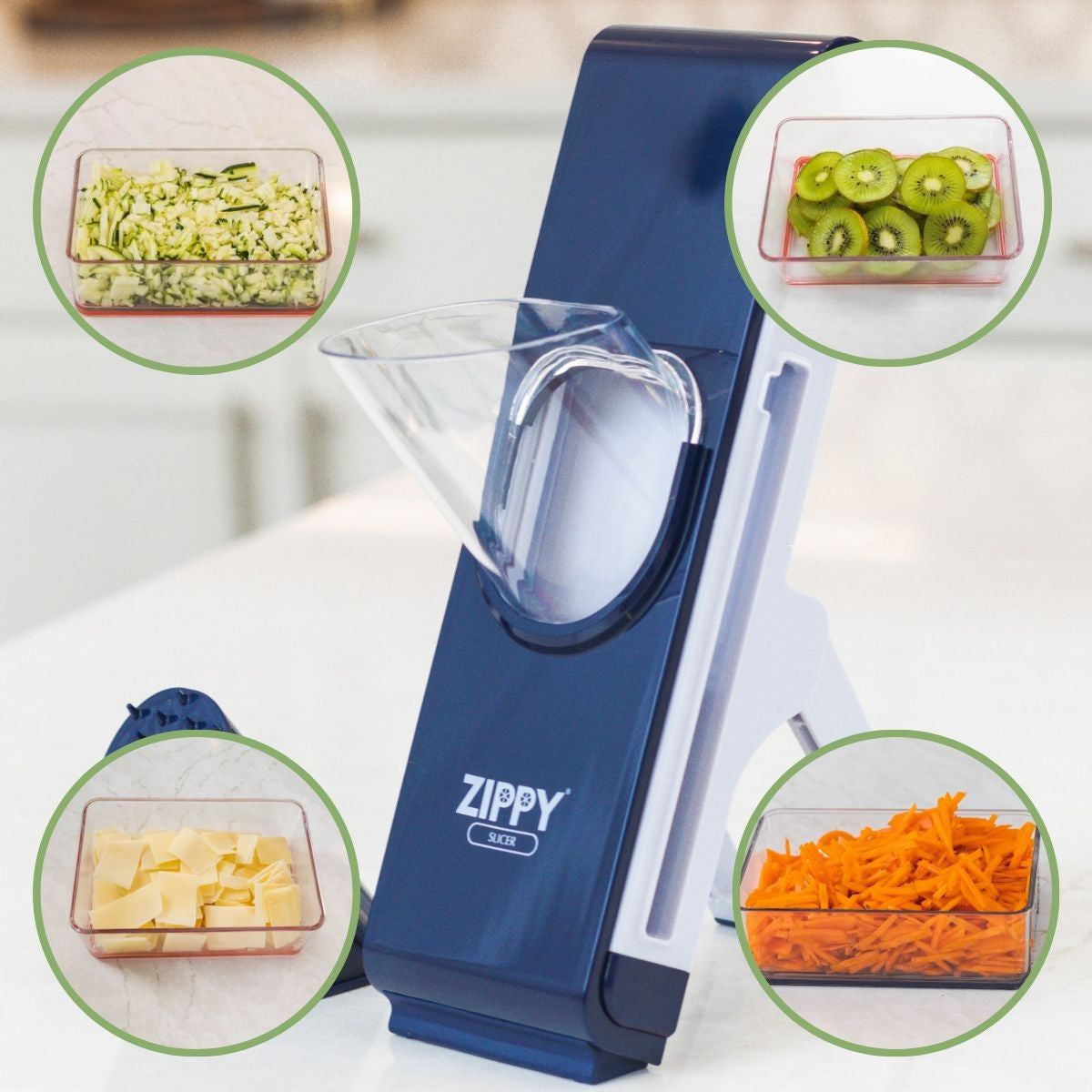 Zippy Slicer - Safety Slicer Mandolin - Blå