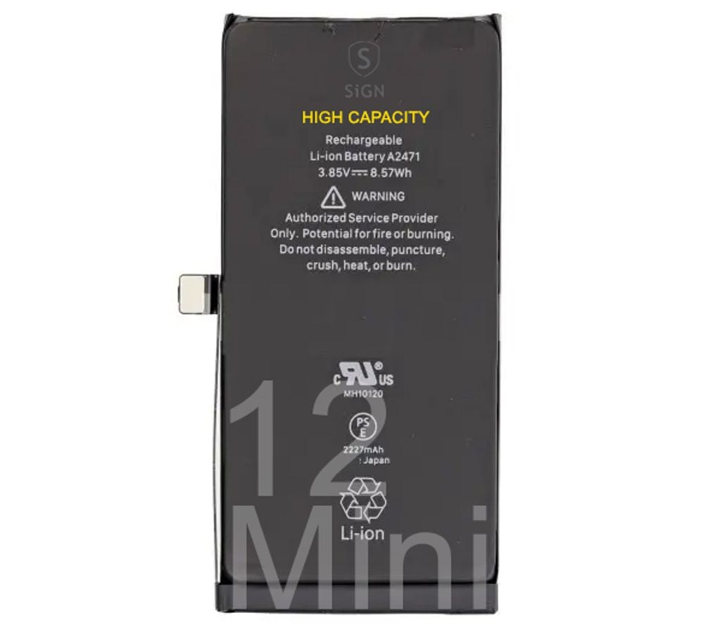 iPhone 12 Mini högkapacitetsbatteri - 2460mAh