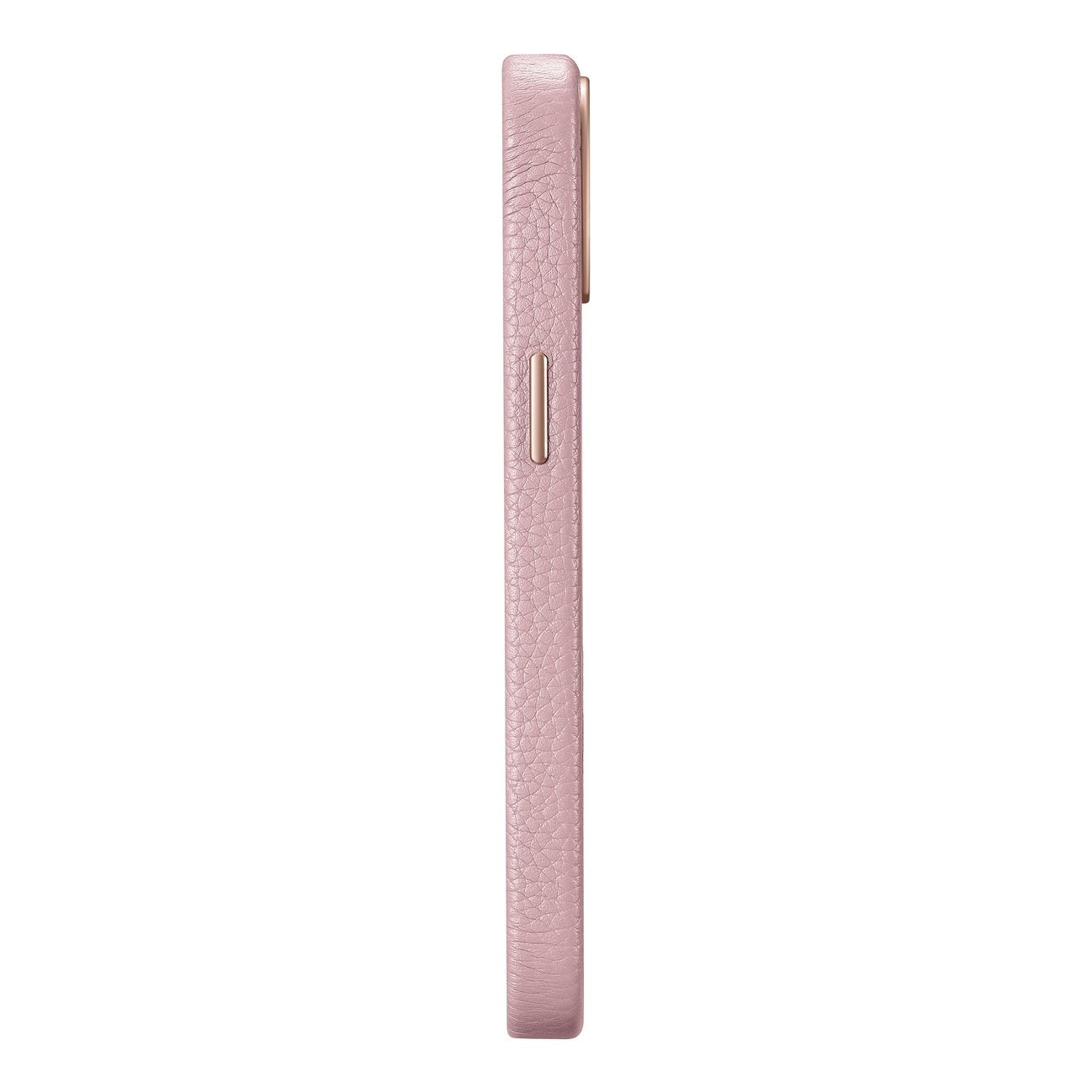 iPhone 14 Plus magnetiskt läderfodral med MagSafe Litchi Premium läderfodral rosa