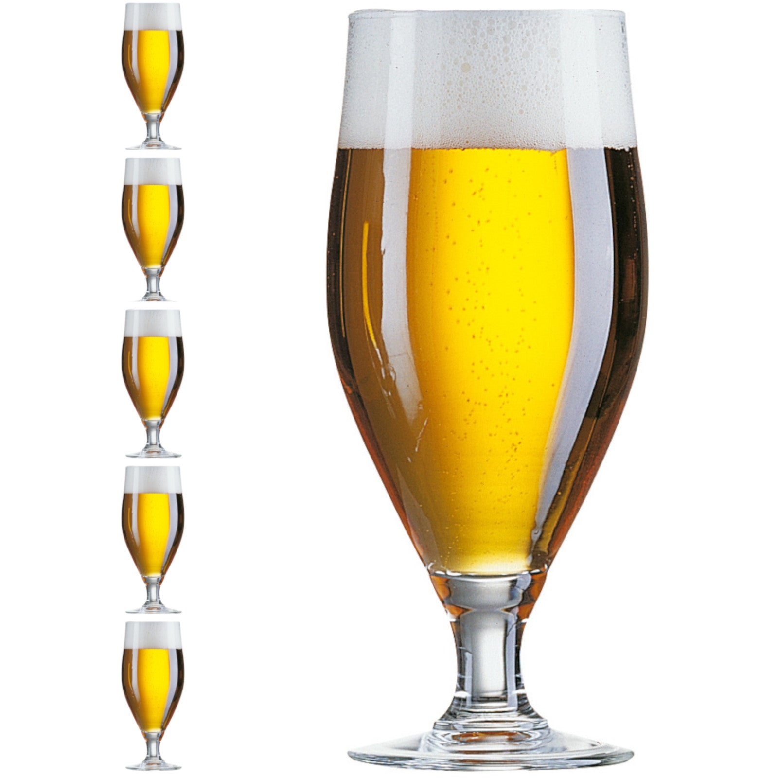 Ölvattenglas på fötter Arcoroc POKAL CERVOISE 500 ml set om 6 - Hendi 7131