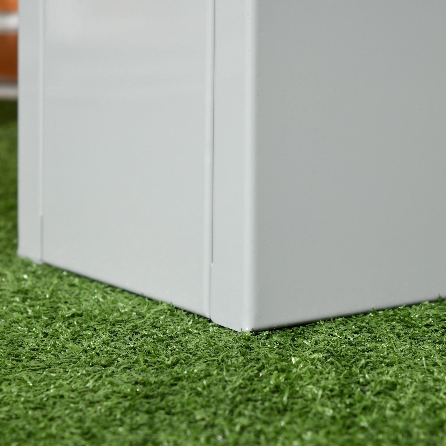 Örtkruka i stål – Grå 91x22x22 cm för balkong